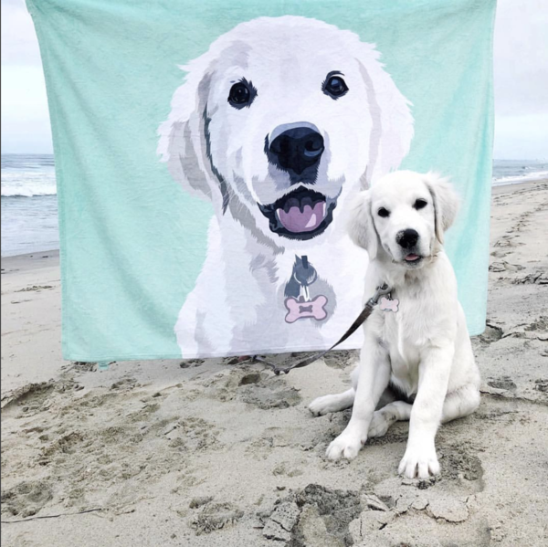 Custom Pet Throw Blanket - AmiraPup